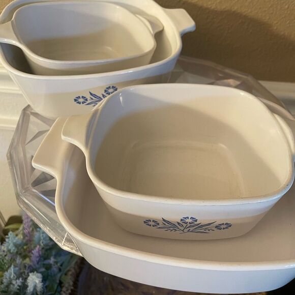 Corningware Cornflower Baking Dishes set of 4 - Picture 13 of 13